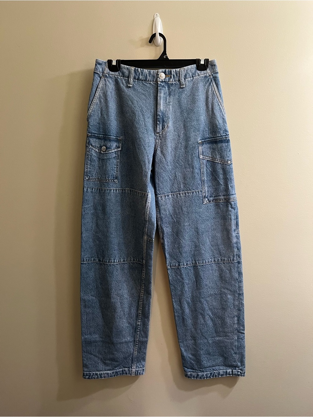 rag & bone Miramar Nora Sweatpant Wide-Leg Cargo Jeans Size 25